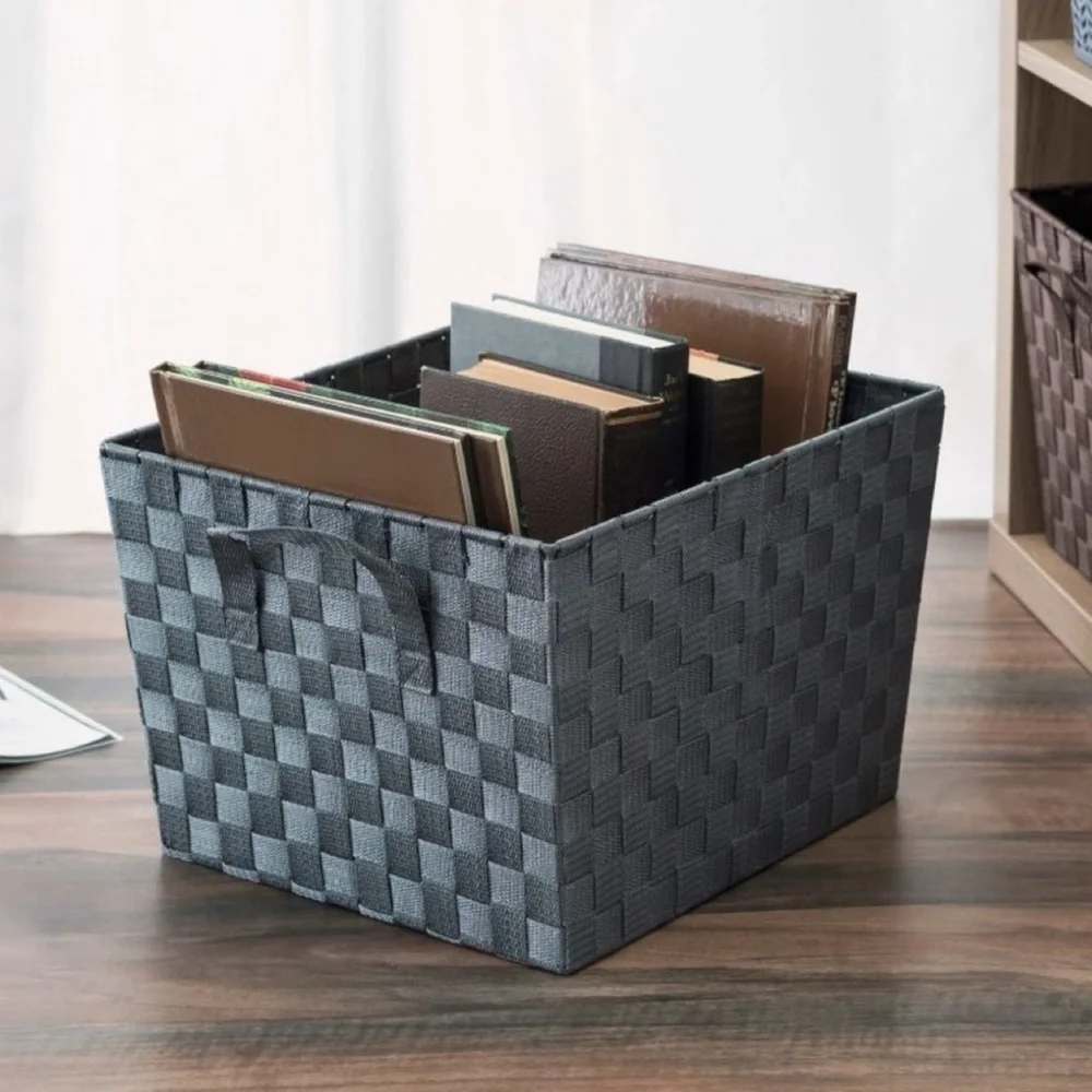 Large Woven Basket with Handles